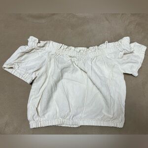 Moon River Cream Textured Top